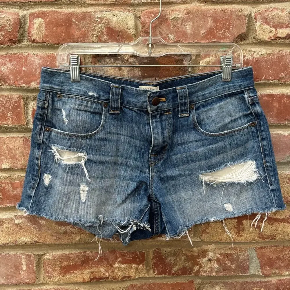 J.Crew Factory Denim Cut‎ Off Shorts Women’s Size 28